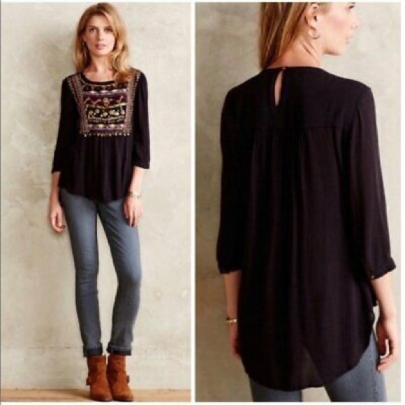 Anthropologie Ari Embellished HD in Paris tunic - Picture 6 of 13